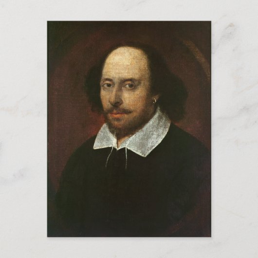 Portrait von William Shakespeare c.1610 Postkarte (Vorderseite)