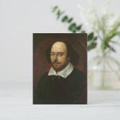 Portrait von William Shakespeare c.1610 Postkarte (Stehend Vorderseite)