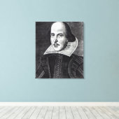 Portrait von William Shakespeare Leinwanddruck (Insitu (Holzboden))