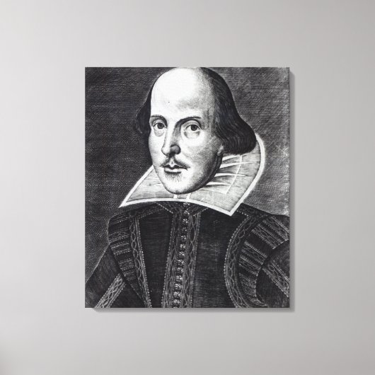 Portrait von William Shakespeare Leinwanddruck (Vorderseite)