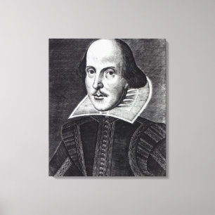 Portrait von William Shakespeare Leinwanddruck