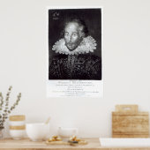 Portrait von William Shakespeare Poster (Küche)