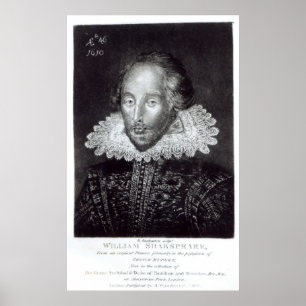 Portrait von William Shakespeare Poster