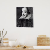 Portrait von William Shakespeare Poster (Küche)