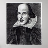 Portrait von William Shakespeare Poster (Vorne)