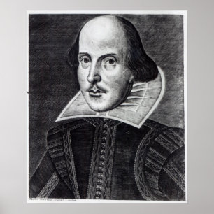 Portrait von William Shakespeare Poster