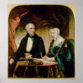 Portrait von William und Mary Wordsworth, 1839 Poster (Vorne)