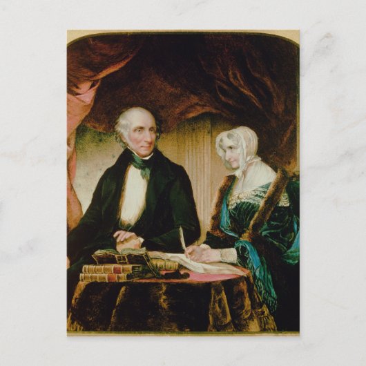 Portrait von William und Mary Wordsworth, 1839 Postkarte (Vorderseite)