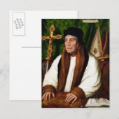 Portrait von William Warham Postkarte (Vorne/Hinten)