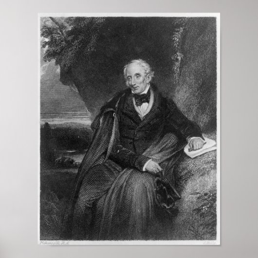 Portrait von William Wordsworth Poster (Vorne)