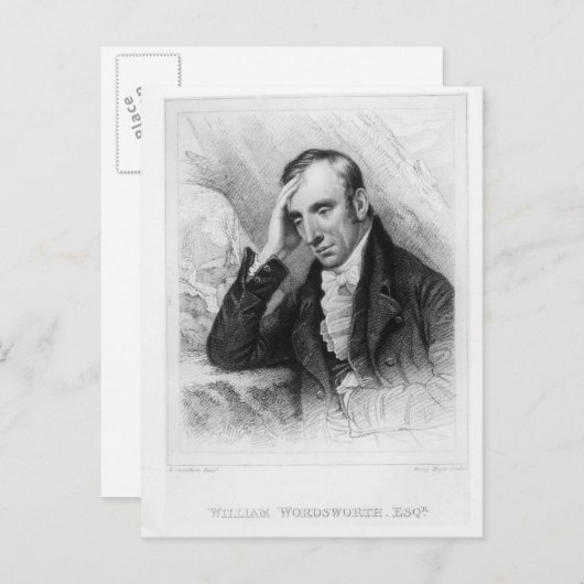 Portrait von William Wordsworth Postkarte (Vorne/Hinten)