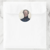 Portrait von Winfield Scott Aufklebern Runder Aufkleber (Tasche)