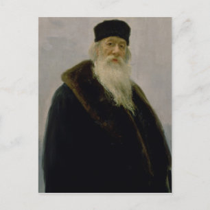 Portrait von Wladimir Wassil'evich Stasov 1900 Postkarte