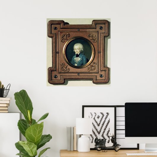 Portrait von Wolfgang Amadeus Mozart , 1773 Poster (Heimbüro)
