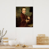 Portrait von Wolfgang Amadeus Mozart im Alter Poster (Küche)