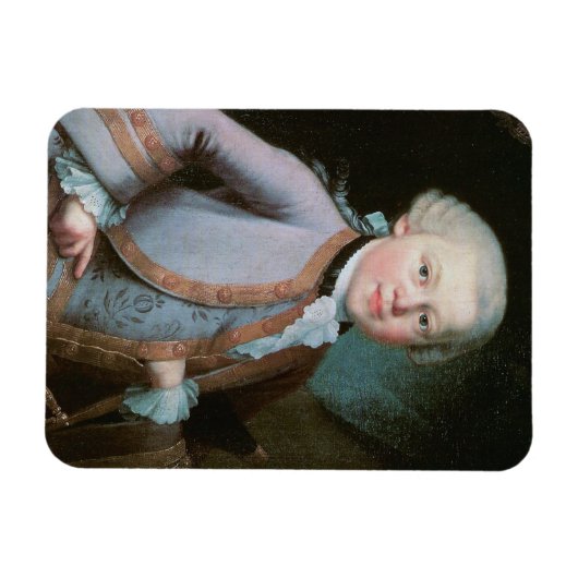 Portrait von Wolfgang Amadeus Mozart Magnet (Horizontal)