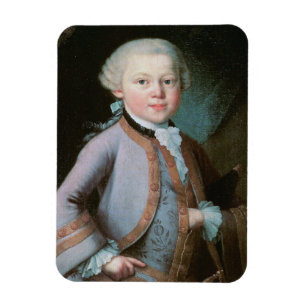 Portrait von Wolfgang Amadeus Mozart Magnet