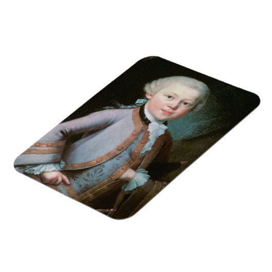 Portrait von Wolfgang Amadeus Mozart Magnet (Linke Seite)