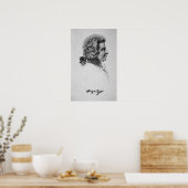 Portrait von Wolfgang Amadeus Mozart Poster (Küche)