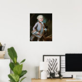 Portrait von Wolfgang Amadeus Mozart Poster (Heimbüro)