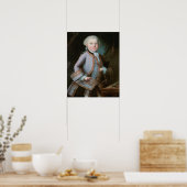 Portrait von Wolfgang Amadeus Mozart Poster (Küche)