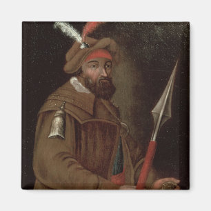 Portrait von Yermak Timofejewitsch, 1700-50 Magnet