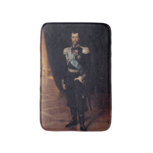 Portrait von Zar Nicholas II (von Albert Edelfelt) Badematte