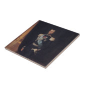 Portrait von Zar Nicholas II (von Albert Edelfelt) Fliese (Seite)
