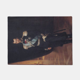 Portrait von Zar Nicholas II (von Albert Edelfelt) Fußmatte