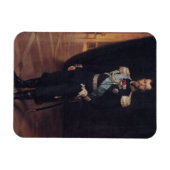 Portrait von Zar Nicholas II (von Albert Edelfelt) Magnet (Horizontal)