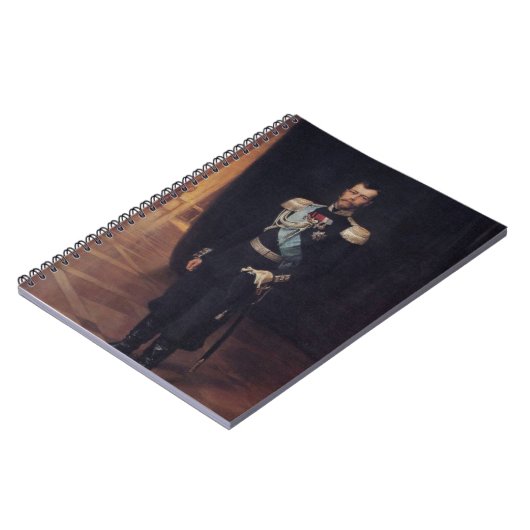 Portrait von Zar Nicholas II (von Albert Edelfelt) Notizblock (Linke Seite)