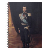 Portrait von Zar Nicholas II (von Albert Edelfelt) Notizblock (Vorderseite)