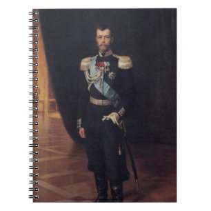 Portrait von Zar Nicholas II (von Albert Edelfelt) Notizblock