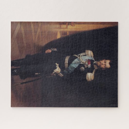 Portrait von Zar Nicholas II (von Albert Edelfelt) Puzzle (Horizontal)