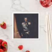 Portrait von Zar Nicholas II (von Albert Edelfelt) Serviette (Beispiel)