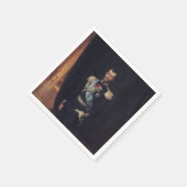 Portrait von Zar Nicholas II (von Albert Edelfelt) Serviette (Ecke)