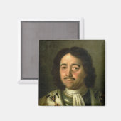 Portrait von Zar Peter I. vom Großen 1772 Magnet (Vorderseite/Rückseite)
