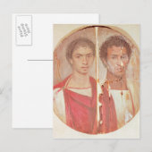 Portrait von zwei Brüdern Postkarte (Vorne/Hinten)