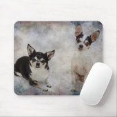 Portrait von zwei Chihuahuahuas Mousepad (Mit Mouse)