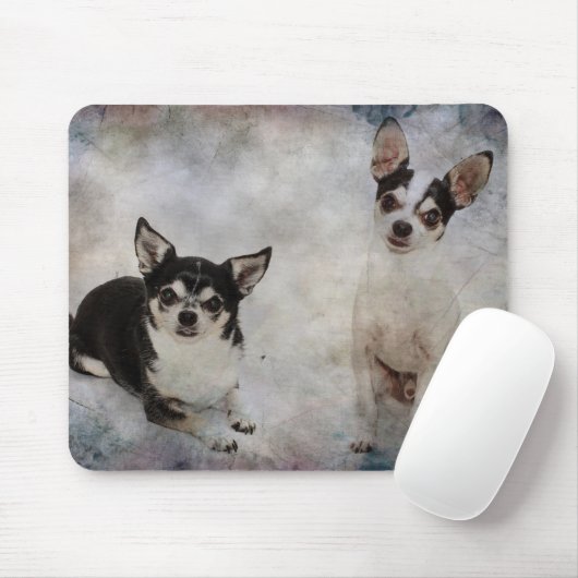 Portrait von zwei Chihuahuahuas Mousepad (Mit Mouse)