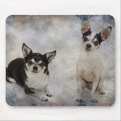Portrait von zwei Chihuahuahuas Mousepad (Vorne)