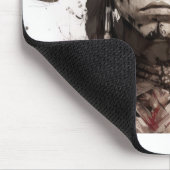 Portrait Warrior-Malerei eines Amerikanischen Urei Mousepad (Ecke)