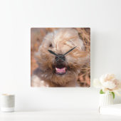 Portrait "Weichkalotte" Quadratische Wanduhr (Zuhause)