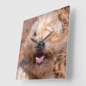 Portrait "Weichkalotte" Quadratische Wanduhr (Winkel)