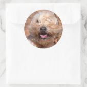 Portrait "Weichkalotte" Runder Aufkleber (Tasche)