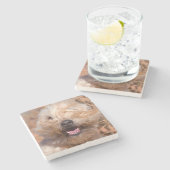 Portrait "Weichkalotte" Steinuntersetzer (Seitenansicht)