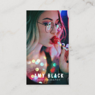 Portrait Woman Girl Fotografy Business Card Visitenkarte