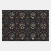 Portrait Wrapping Paper Sheets von Wild Black Pant Geschenkpapier Set (Vorderseite)