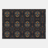 Portrait Wrapping Paper Sheets von Wild Black Pant Geschenkpapier Set (Vorderseite 2)