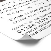 Portrait Yoga Class Werbung für meditative Haltung Poster (Ecke)